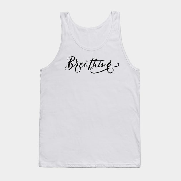 Breathing Black Tank Top by Valensia Project